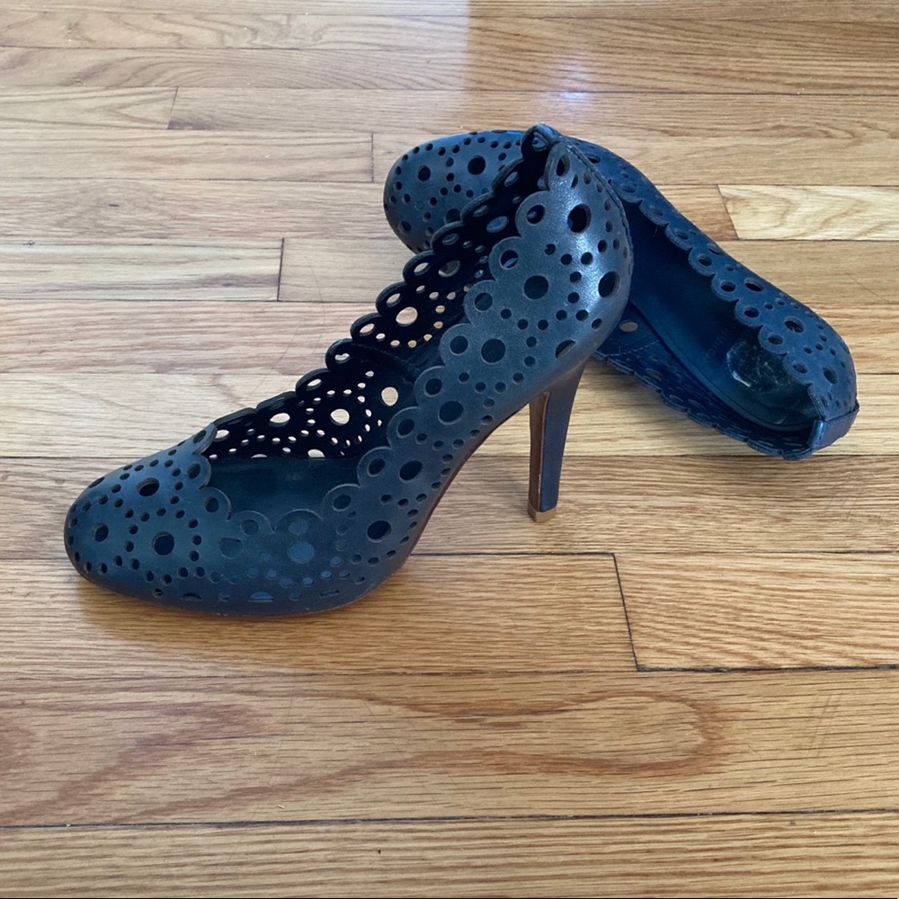 Leather Tory Burch Heels